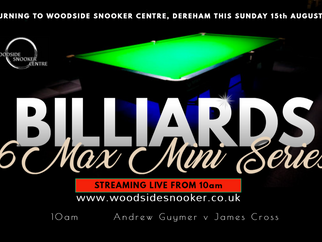 WOODSIDE BILLIARDS 6MAX LEAGUE MINI SERIES - Final Results