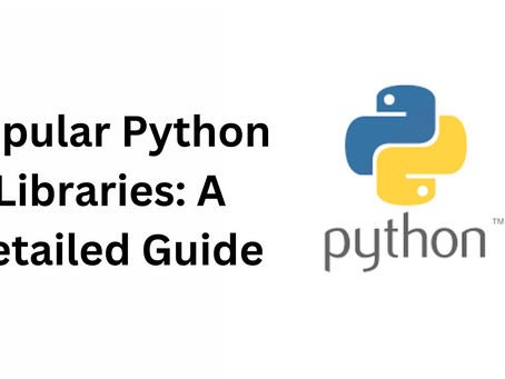 Popular Python Libraries: A Detailed Guide