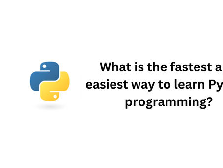 What is the fastest and easiest way to learn Python programming?