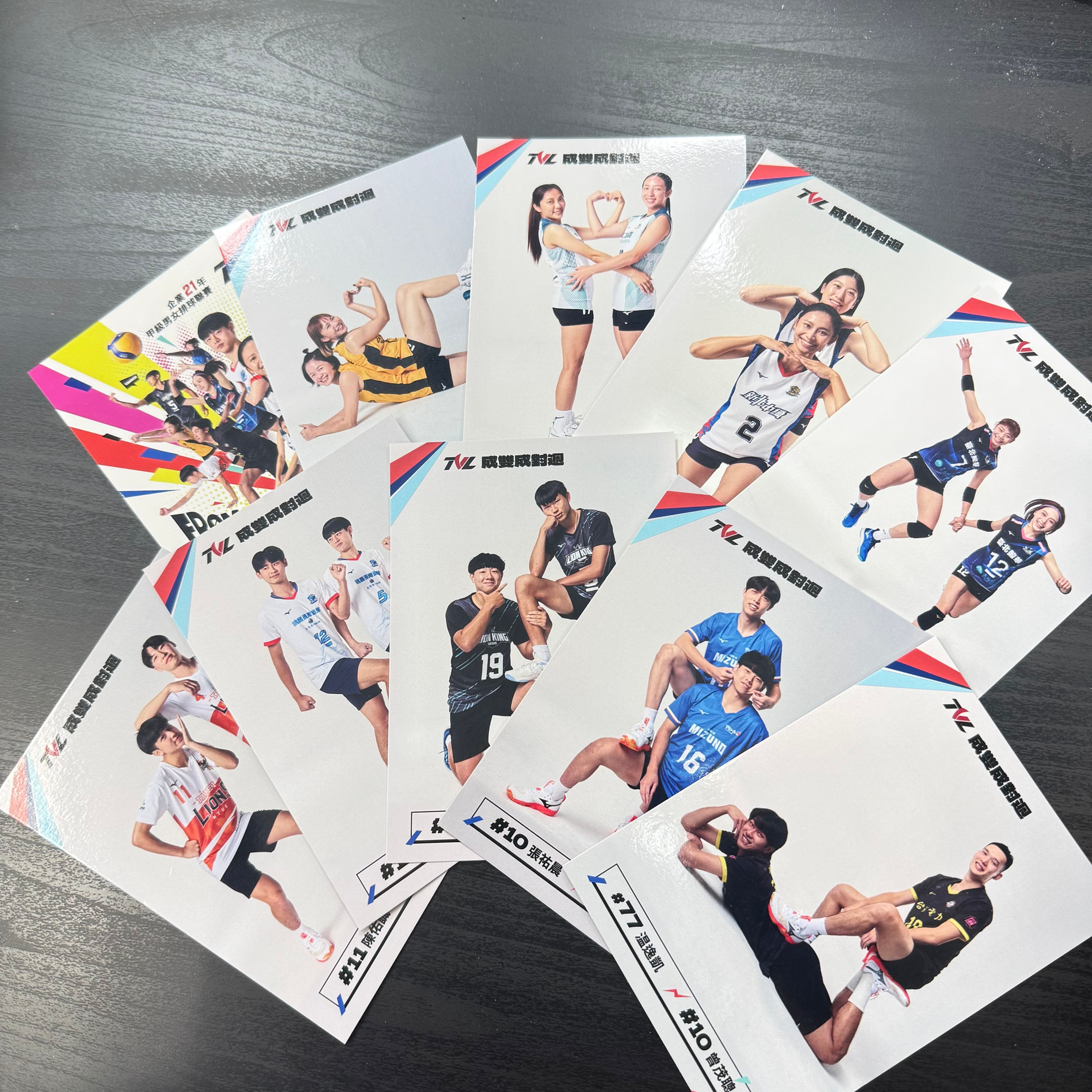 球員雙人明信片組(10入)