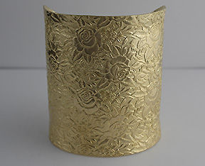 Thumbnail: 3" Brass Cuff With Flared Edges