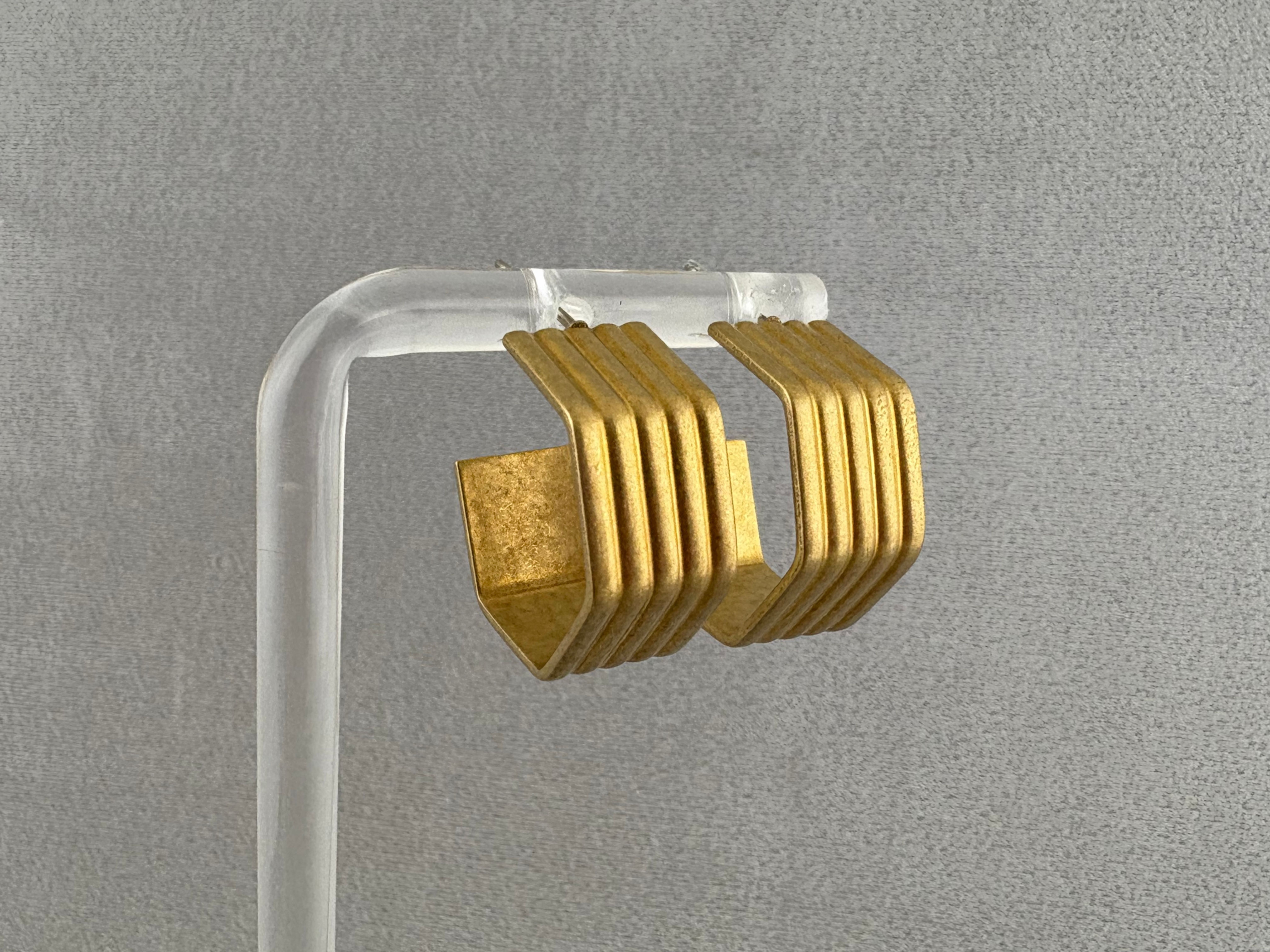 3/8" Wide Hex Shaped Brass Hoop 686 681 682