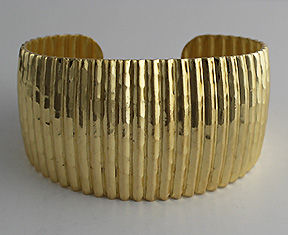 Thumbnail: 1 1/4" Domed Tapered Brass Cuffs