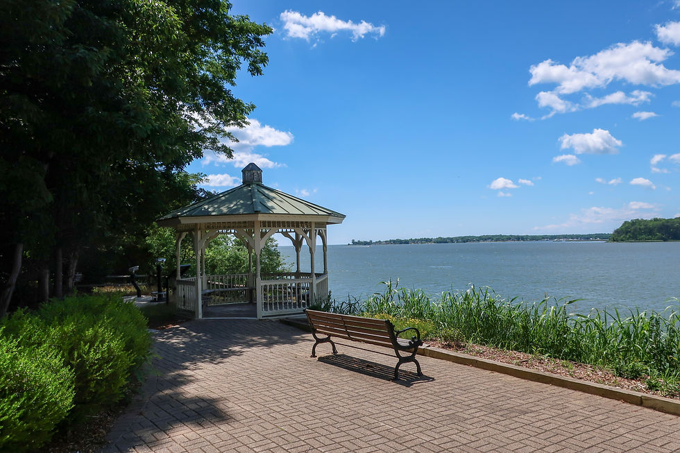Stunning water view of the South River from Quiet Waters Park Overlook