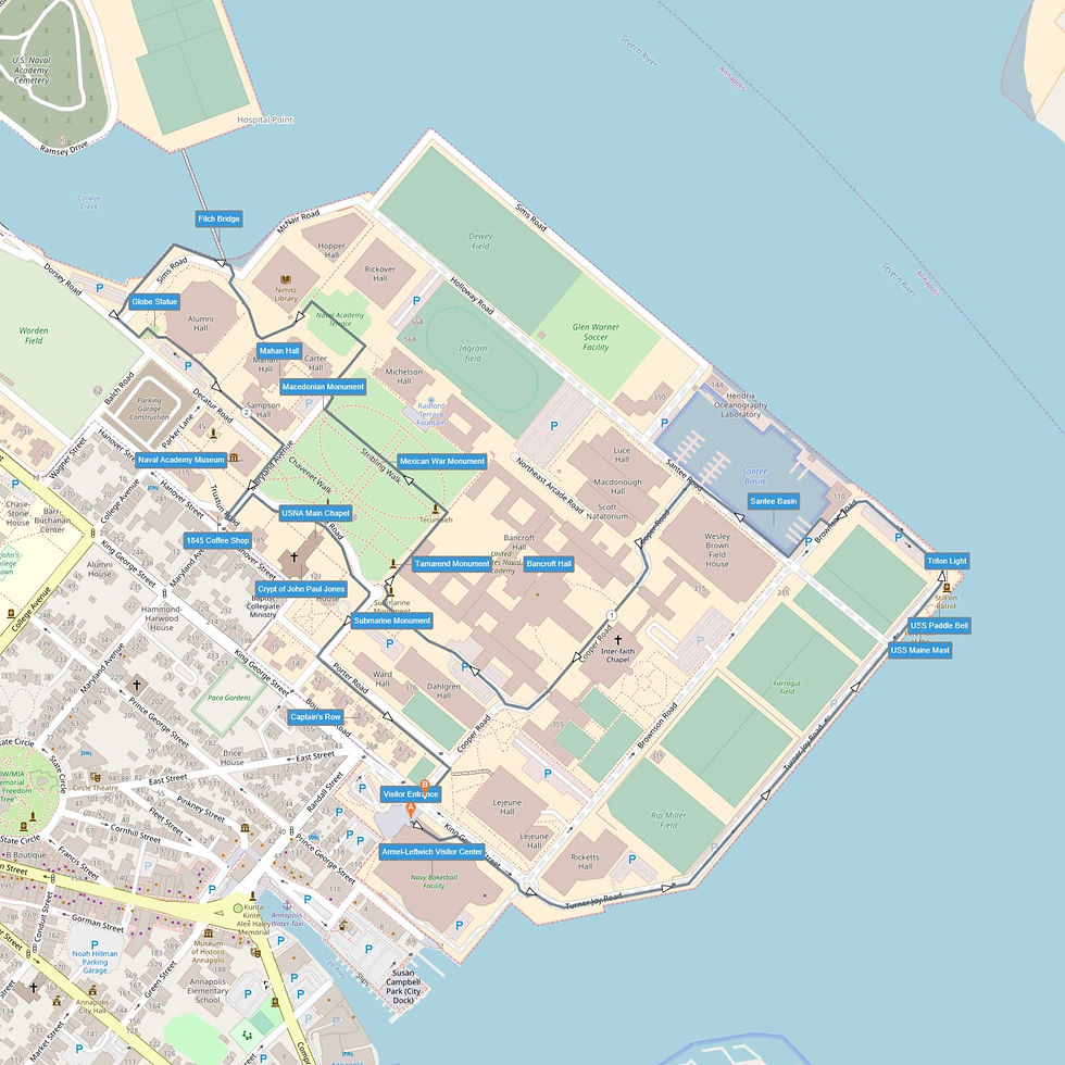 Self-Guided Walking Tour of Naval Academy