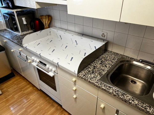 Tischauflage Pizzablech Edelstahl 1,5mm 60x50cm | Kitchen-PRO