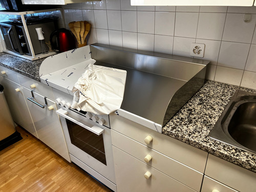 Tischauflage Pizzablech Edelstahl 1,5mm 60x50cm | Kitchen-PRO