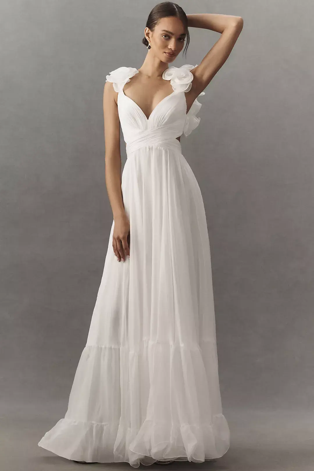 Tiered Chiffon Dress