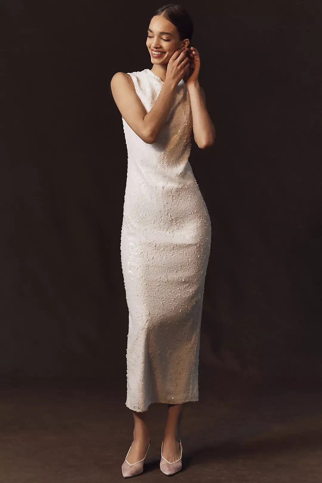 Illusion Sequin Dress