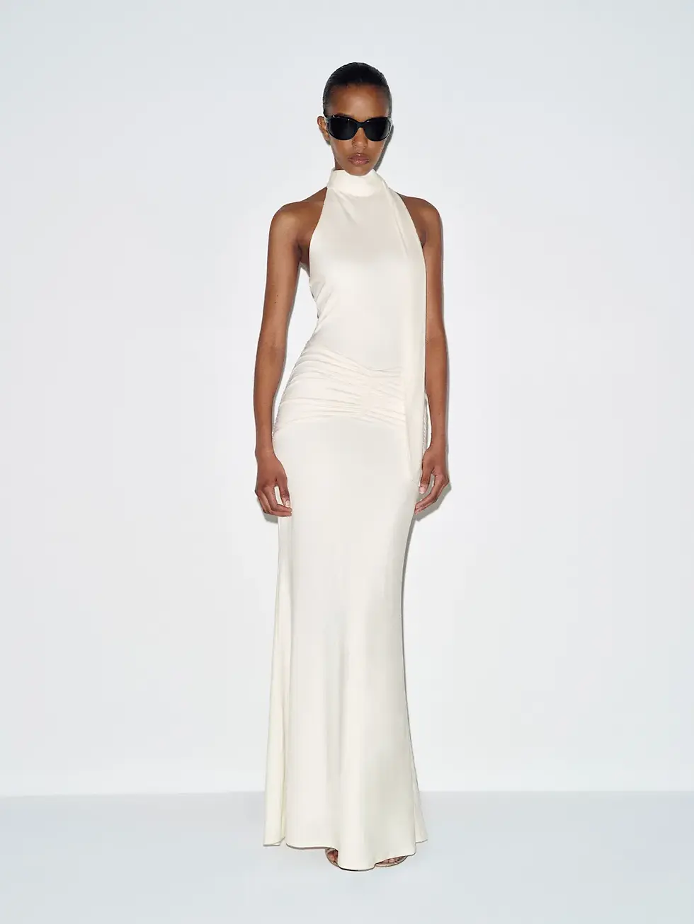 drop waist bridal dress for engagement party