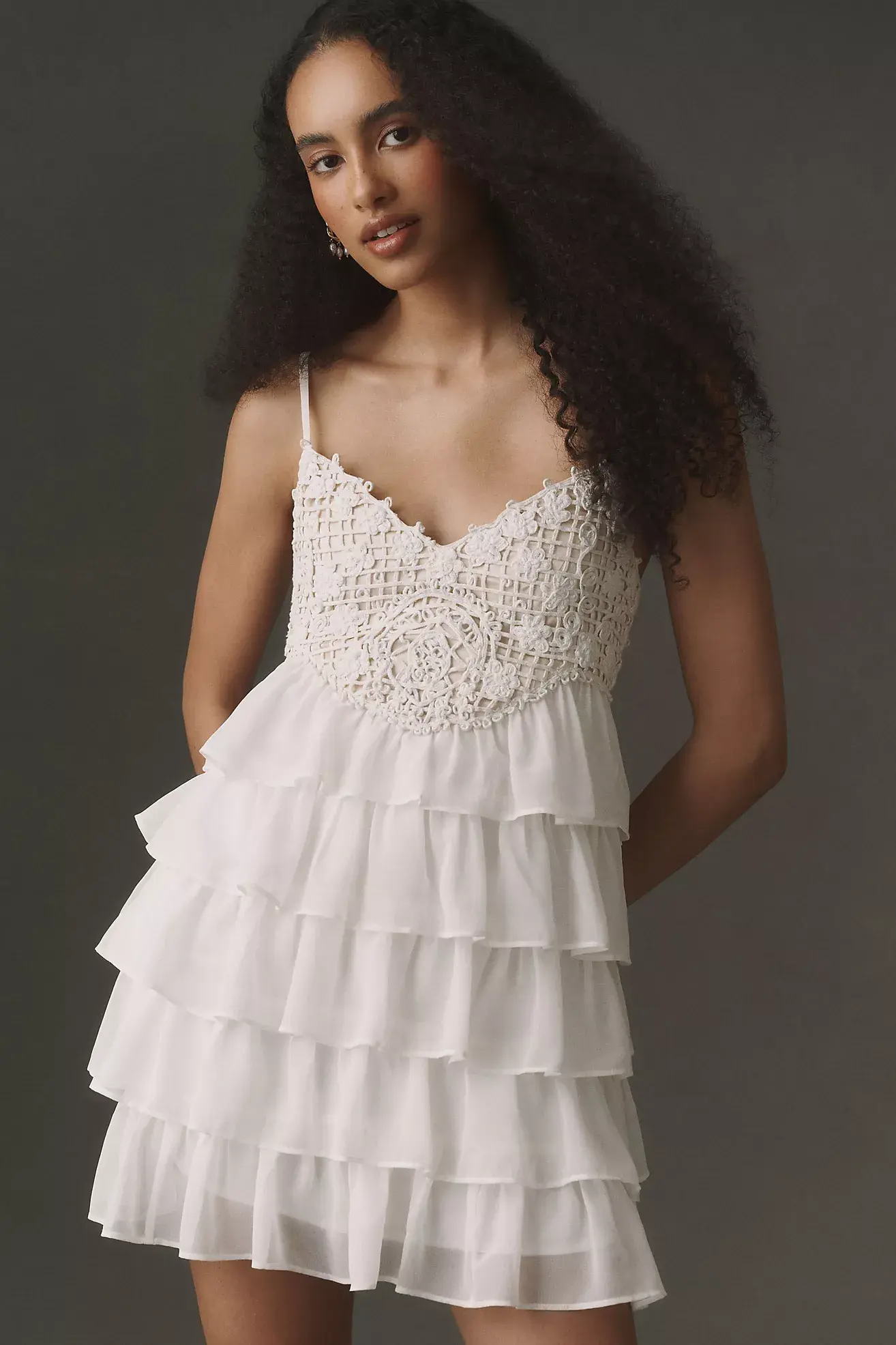 Ruffle Deco Mini Dress