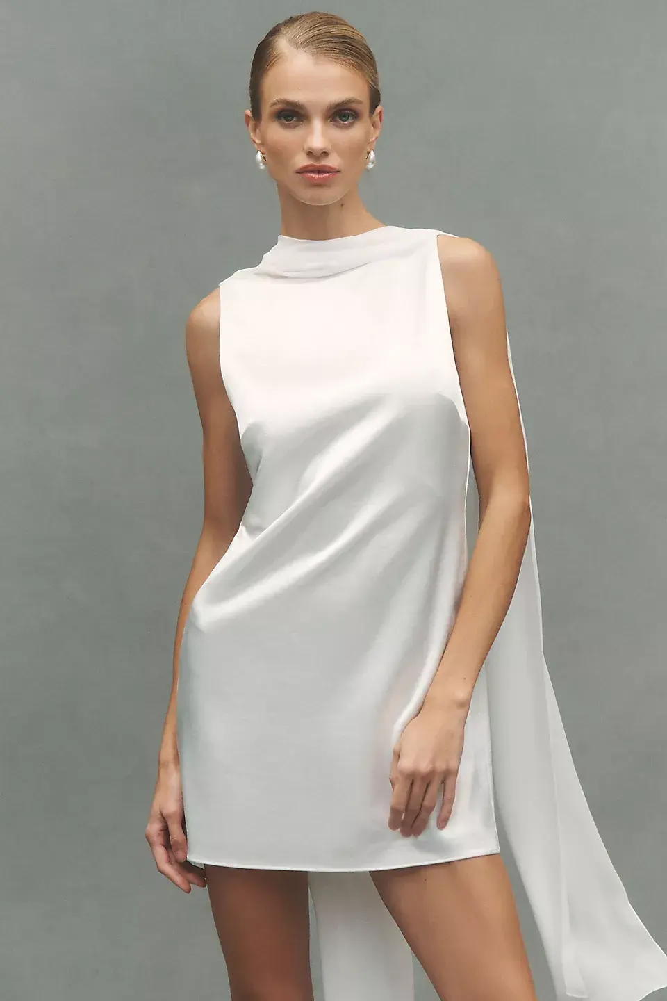 Thumbnail: Scarf Satin Mini Dress