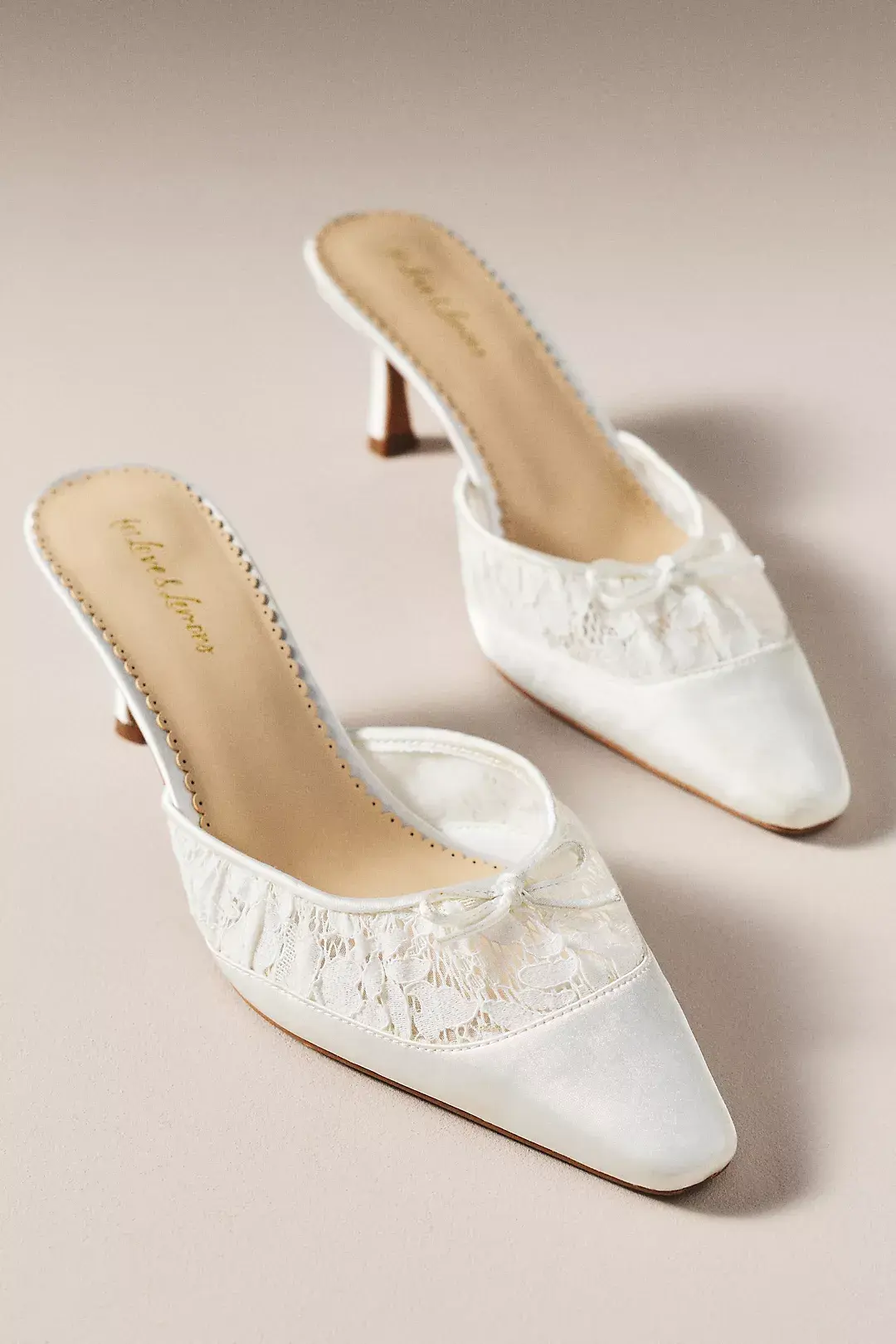 Beatrice Lace Mules
