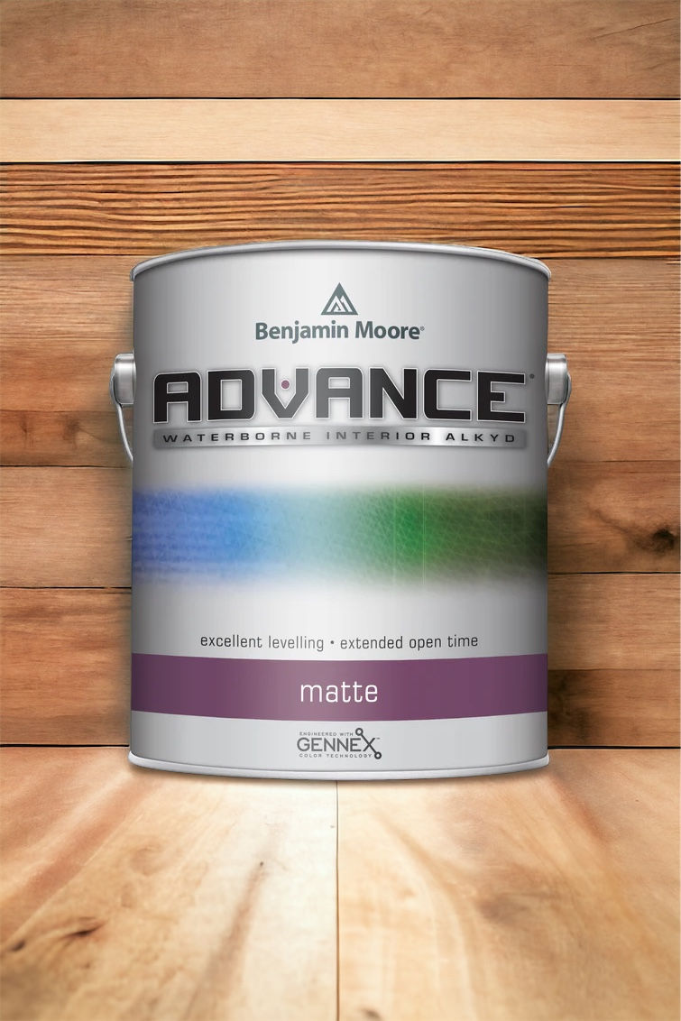 Benjamin Moore 2k water based furniture paint.
