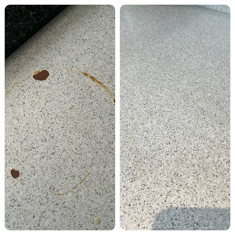 Burnt laminate worktop repair, laminate worktop burn repair, how to repair burnt worktops