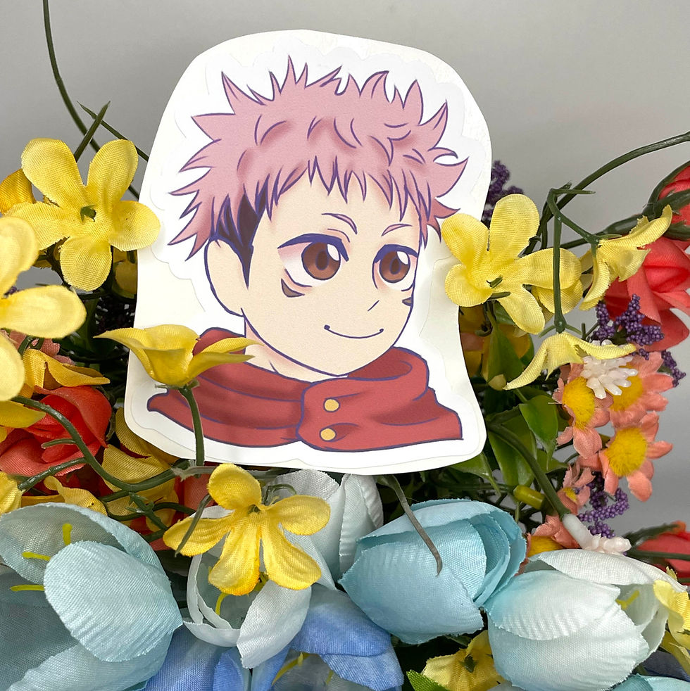 sticker of chibi yuji itadori