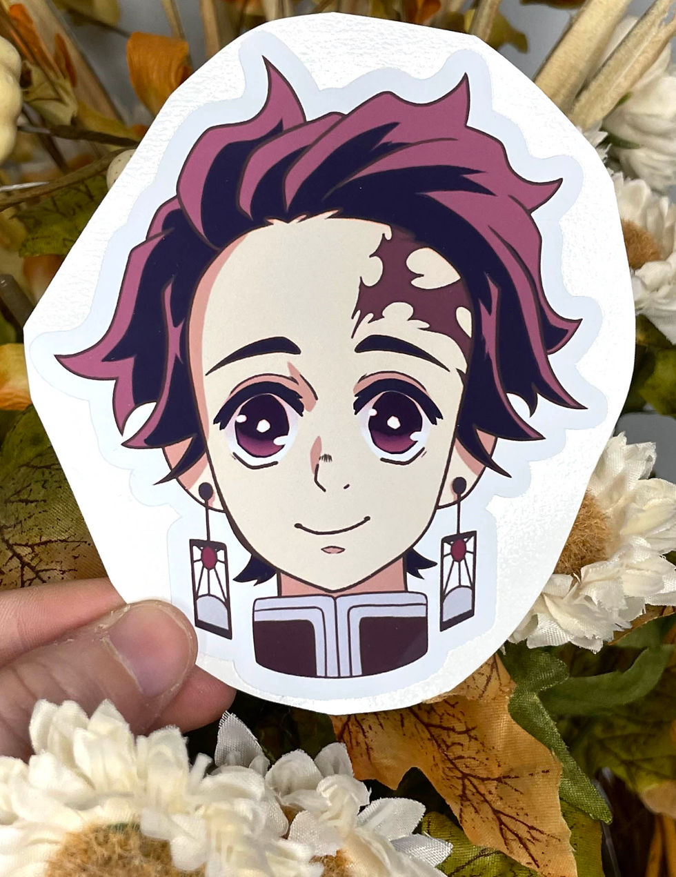 sticker of tanjiro smiling