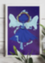 print of lapis lazuli from steven universe