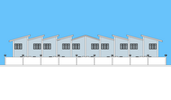 TownHouse Back Elevation skp