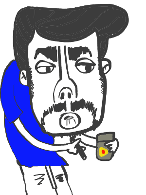 タバコに火をつけて