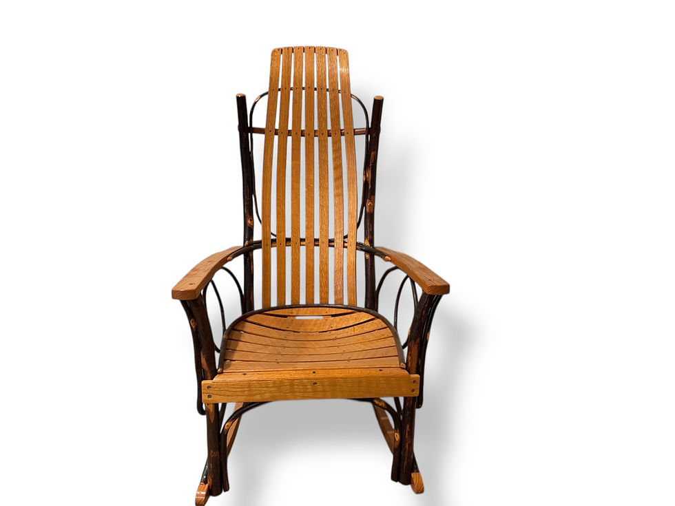 Thumbnail: ADIRONDACK HICKORY ROCKING CHAIR