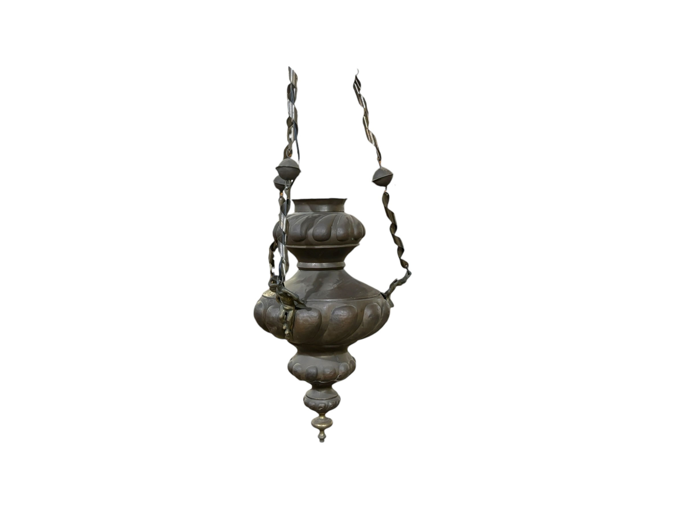 ANTIQUE BRASS CHANDELIER