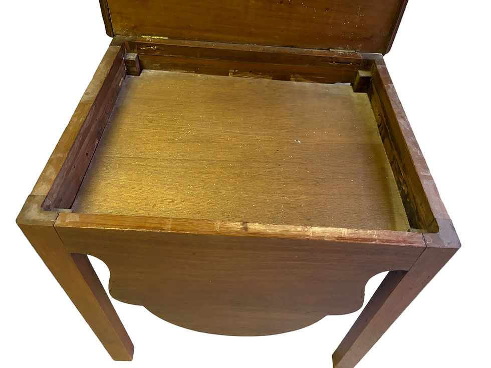 Thumbnail: ANTIQUE GEORGIAN STORAGE TOP MAHOGANY TABLE