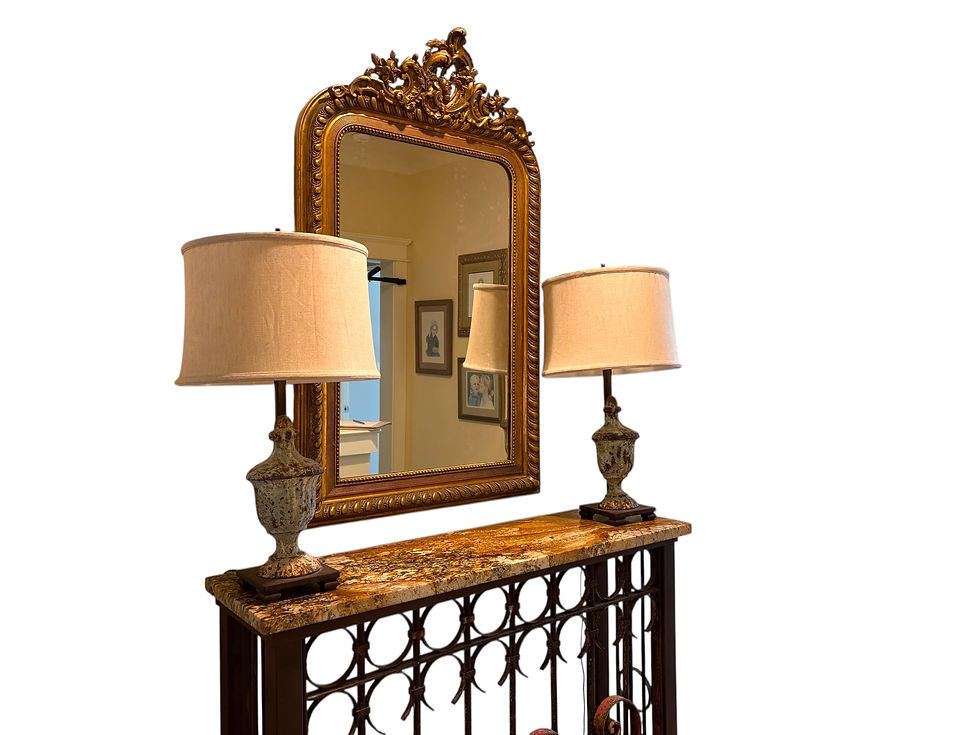 Thumbnail: ANTIQUE GOLD MIRROR