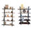 Thumbnail: Industrial Wood + Metal Bookshelves Set of 2