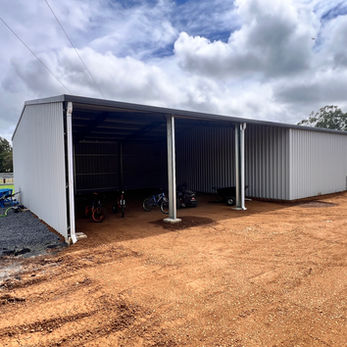 Gable Roof Shed at Maroon Qld Colorbond Shaley Grey and Colorbond Woodland Grey
Best Sheds
