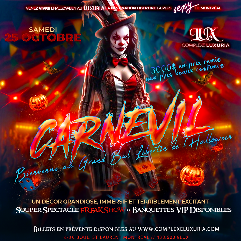 CARNEVIL : LE GRAND BAL LIBERTIN DE L'HALLOWEEN
