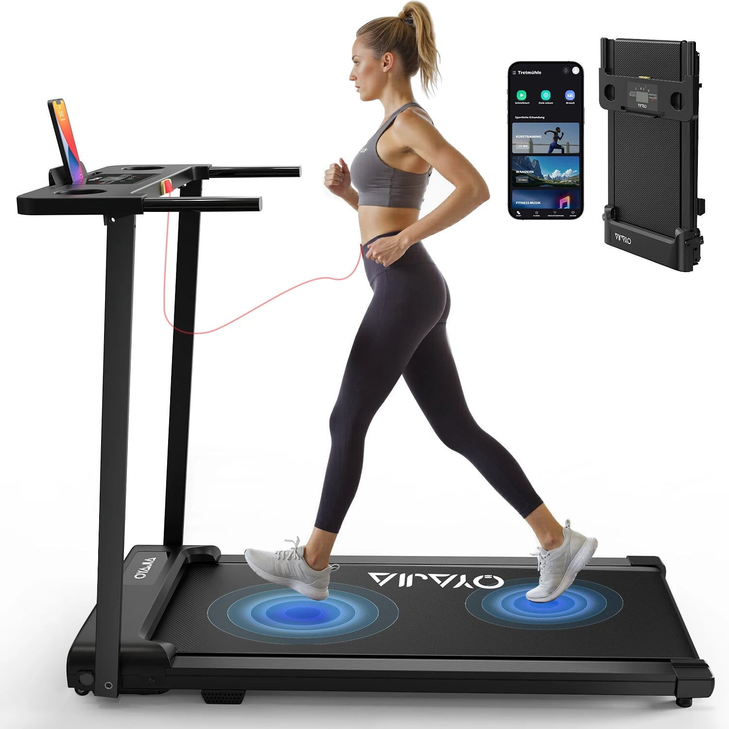 Treadmill Walking Pad for Home 3in1 Folding Under Desk Treadmill