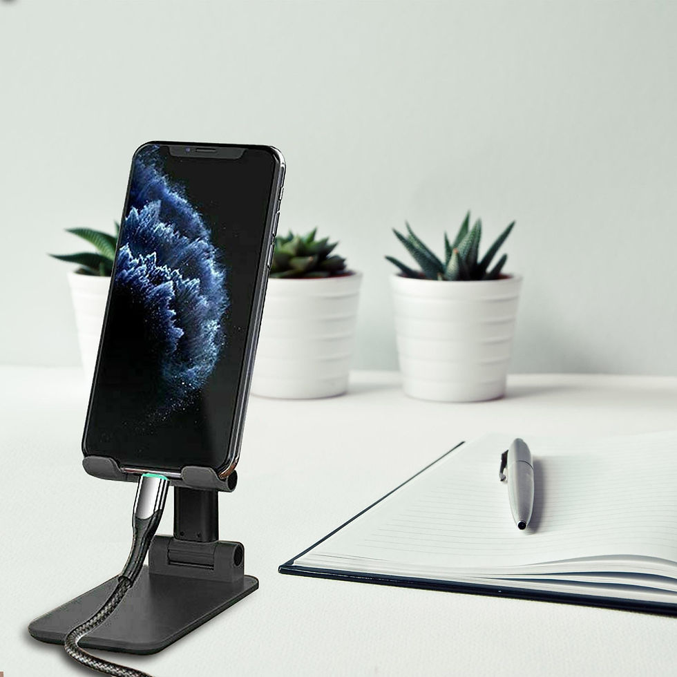 Thumbnail: Adjustable Universal Tablet Stand Desktop Holder Mount Mobile Phone iPad iPhone