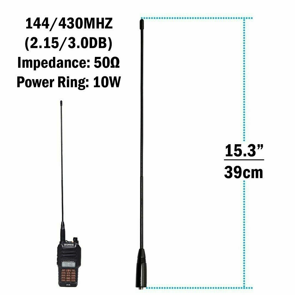 Thumbnail: 2-Pack For Baofeng UV5R UV-82 144/430MHz Dual Band Antenna NA771 SMA Female 10W