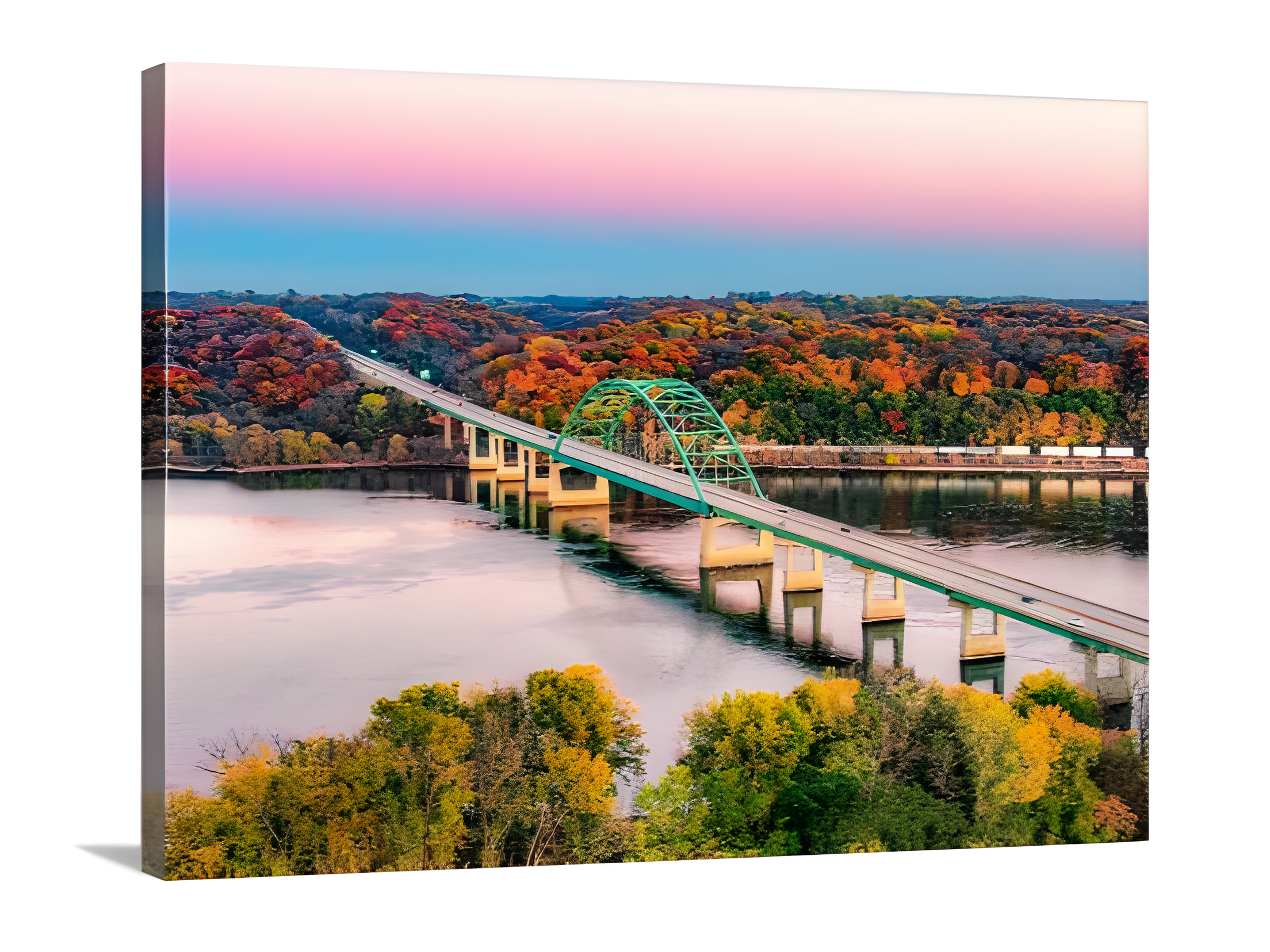 ColorFall Iowa / Wisconsin Bridge - Dubuque, IA