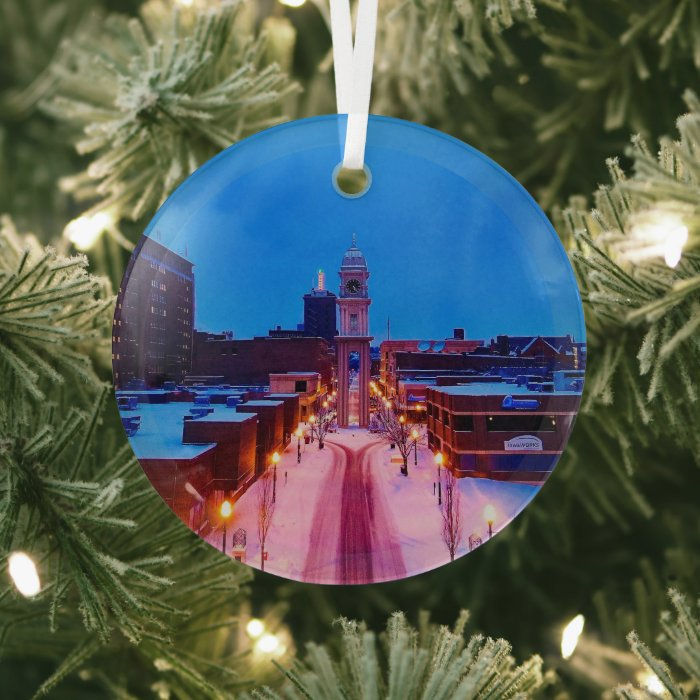 Thumbnail: Wintery Town Clock - Dubuque, IA