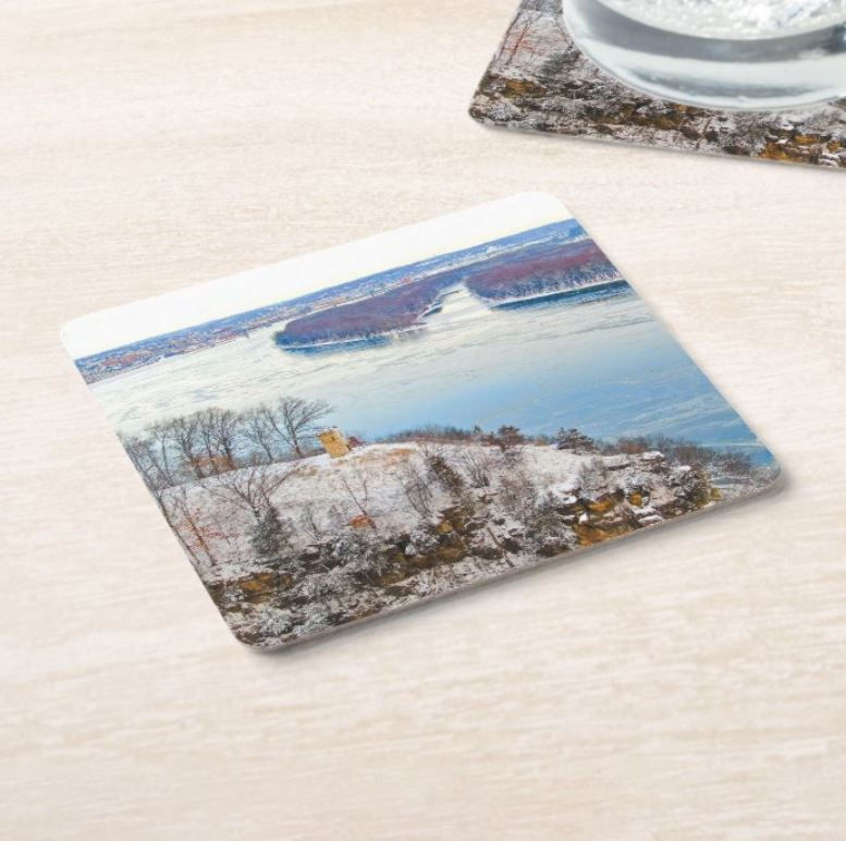 Thumbnail: Winter above the Julien Dubuque Monument - Dubuque, IA