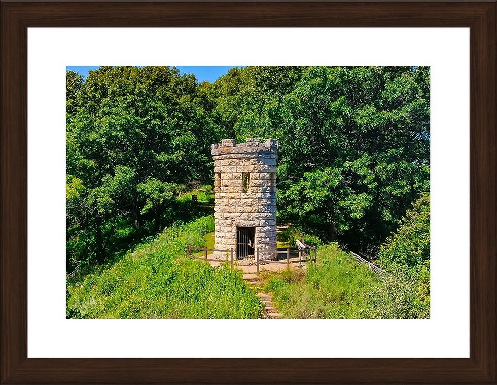 Thumbnail: Lush Bluff: Julien Dubuque Monument - Dubuque, IA