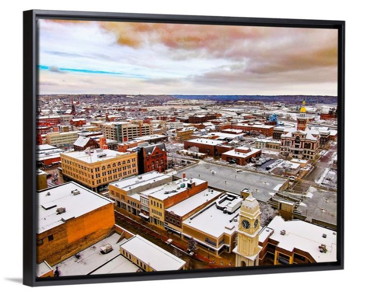 Thumbnail: Golden Winter - Downtown Dubuque, IA