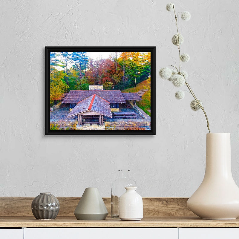 Thumbnail: Log Cabin Pavilion, Eagle Point Park - Dubuque, IA