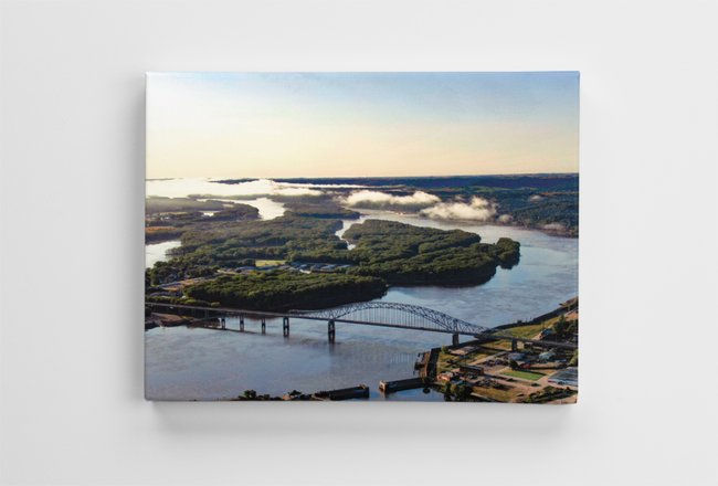 Mornings on the Mississippi River