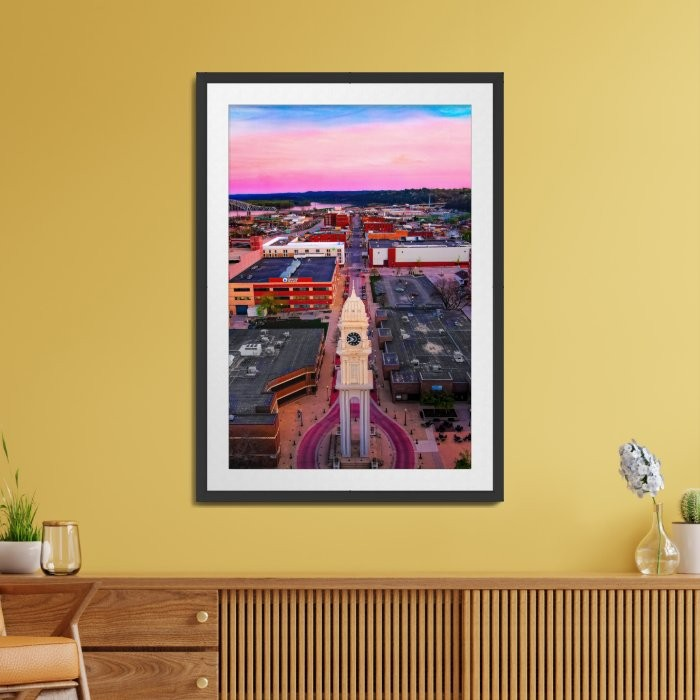 Thumbnail: Town Clock Twilight - Dubuque, IA