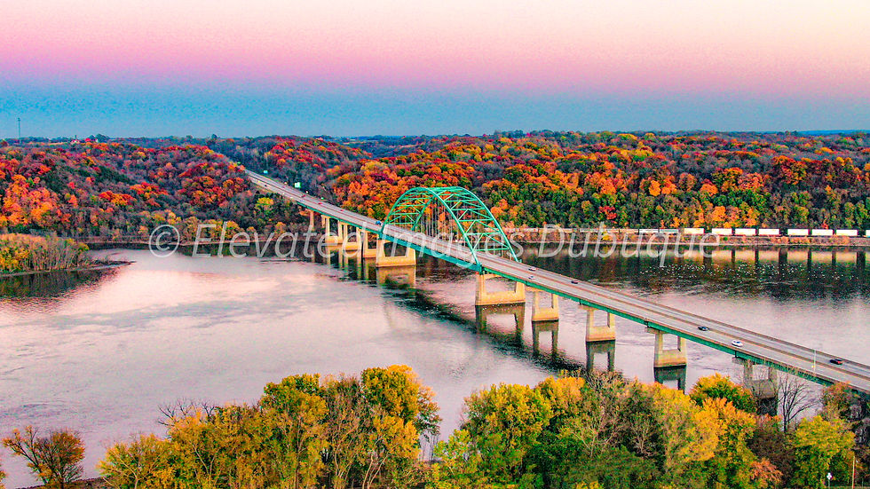 ColorFall Iowa / Wisconsin Bridge - Dubuque, IA