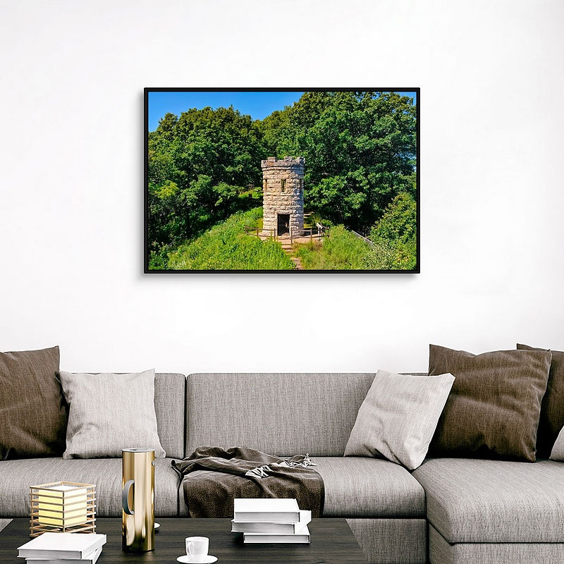 Thumbnail: Lush Bluff: Julien Dubuque Monument - Dubuque, IA