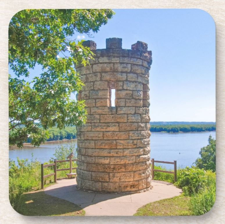Thumbnail: Julien Dubuque Monument / Mississippi River - Dubuque, IA