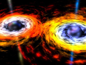 Fermi-LAT ha identificado señales periódicas de posibles colisiones de agujeros negros supermasivos.