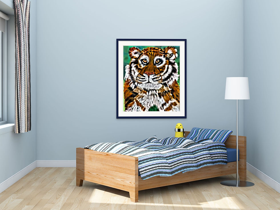Thumbnail: Tiger (2021 Zoo Series) by Sharon K. Wojtas