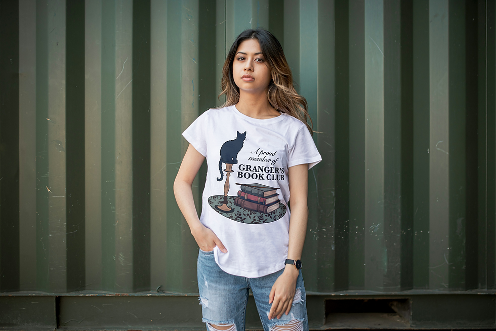 Thumbnail: Granger's Book Club Tshirt-White(200 GSM)