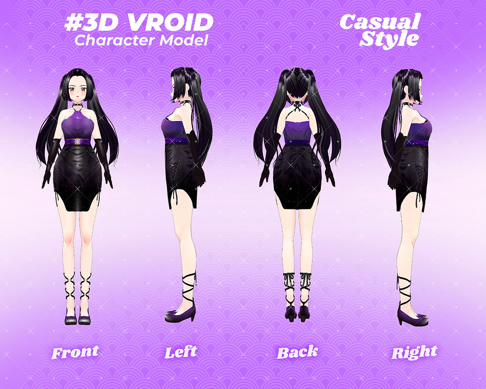 Thumbnail: Cute Anime Girl 3D Vroid Model Angeline VTuber Character for Streaming Avatars