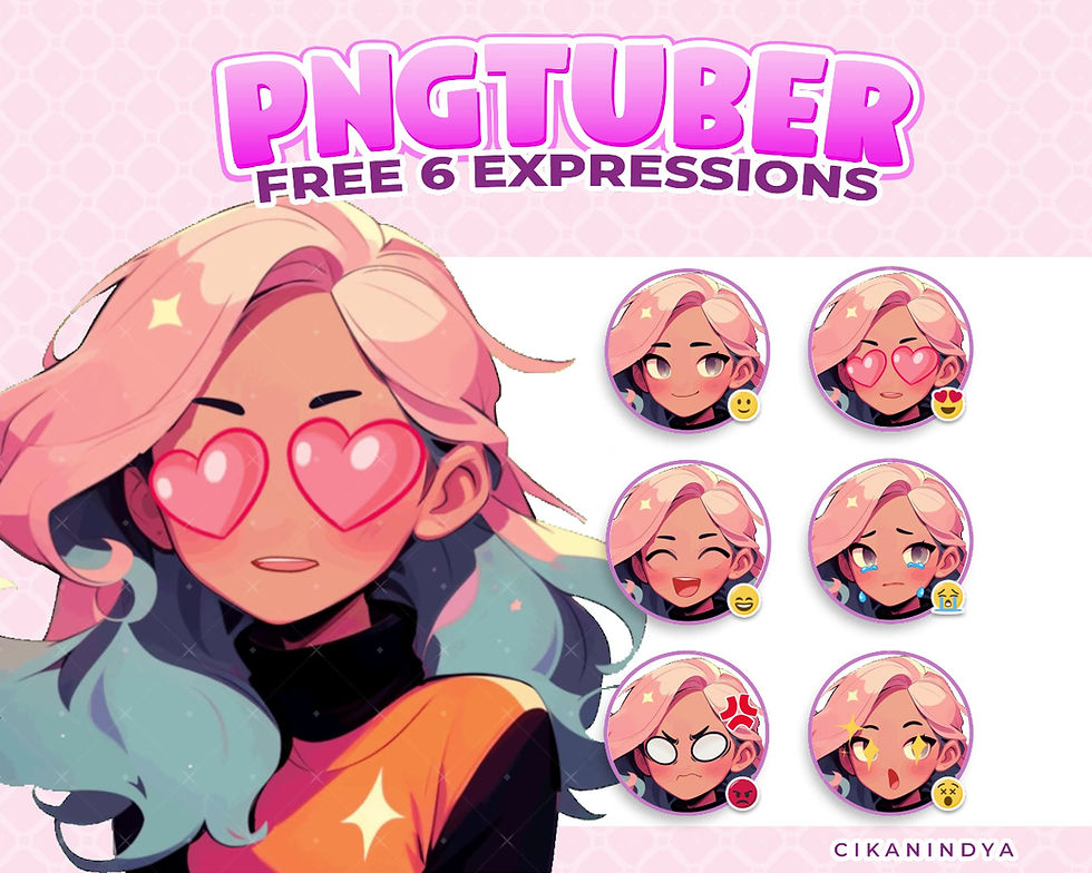 섬네일: Create Memorable Streams with a Dynamic PNG Tuber Girl with Orange T-Shirt